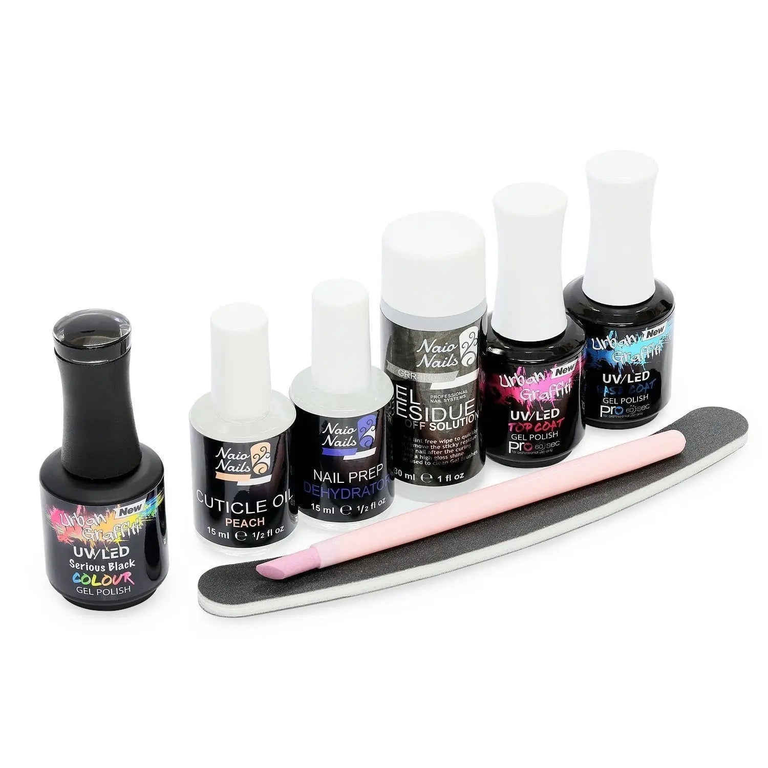 Gel Polish Starter Kit - Serious Black   Naio Nails
