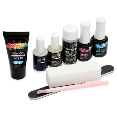 AcryGel Zestaw startowy - popychacz do skórek Stone   Naio Nails