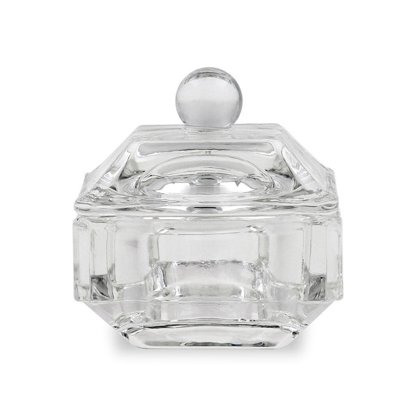 Crystal / Glass Dappen Dish & Lid - Square Shape