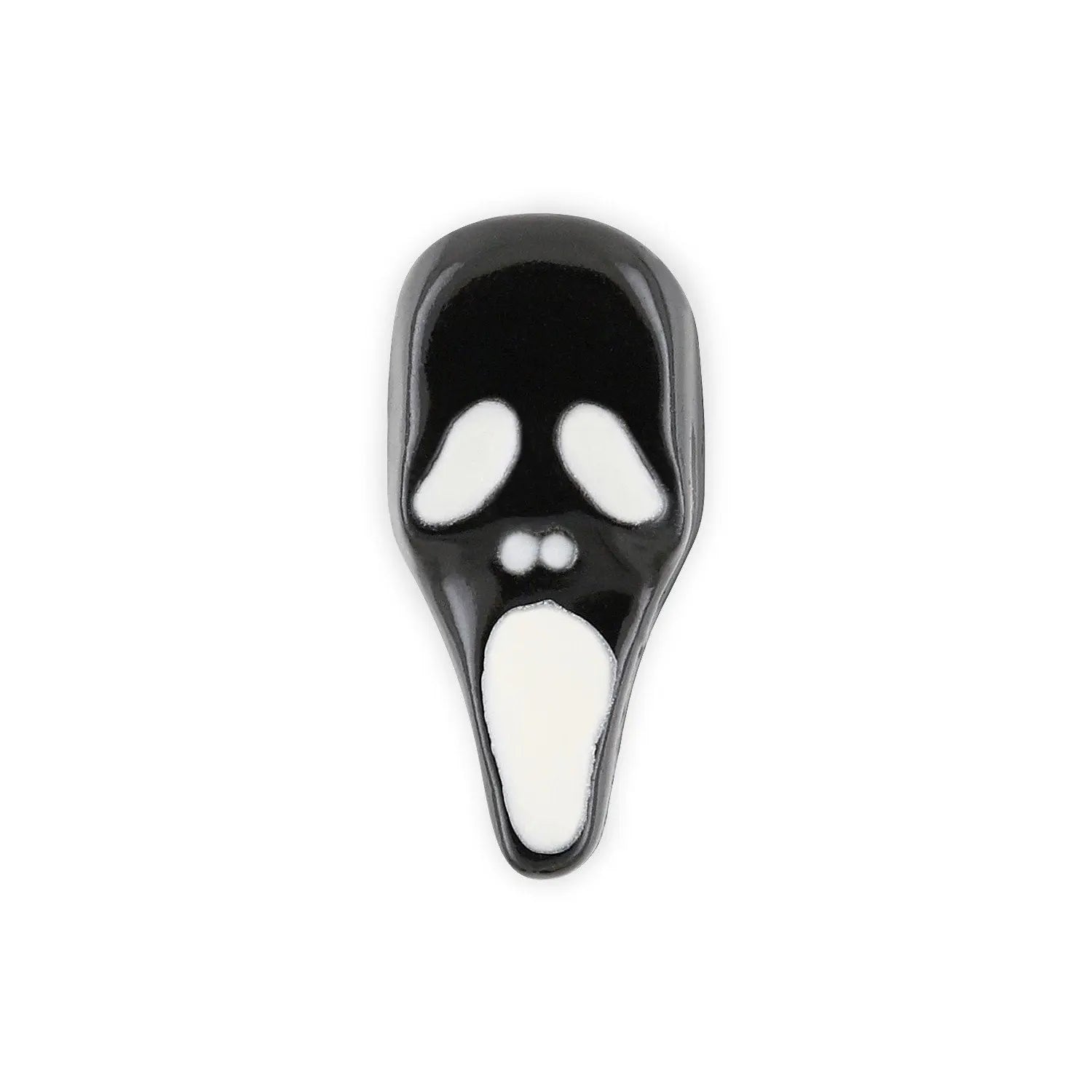 Pot of 4 Black Screaming Ghoul Halloween Charms   Naio Nails