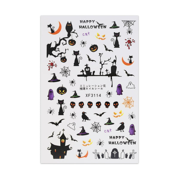 Halloween Stickers - Spooky Graveyard en Begraafplaats