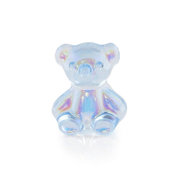 Pot van 5 Charms - Korenbloemblauwe Teddybeer