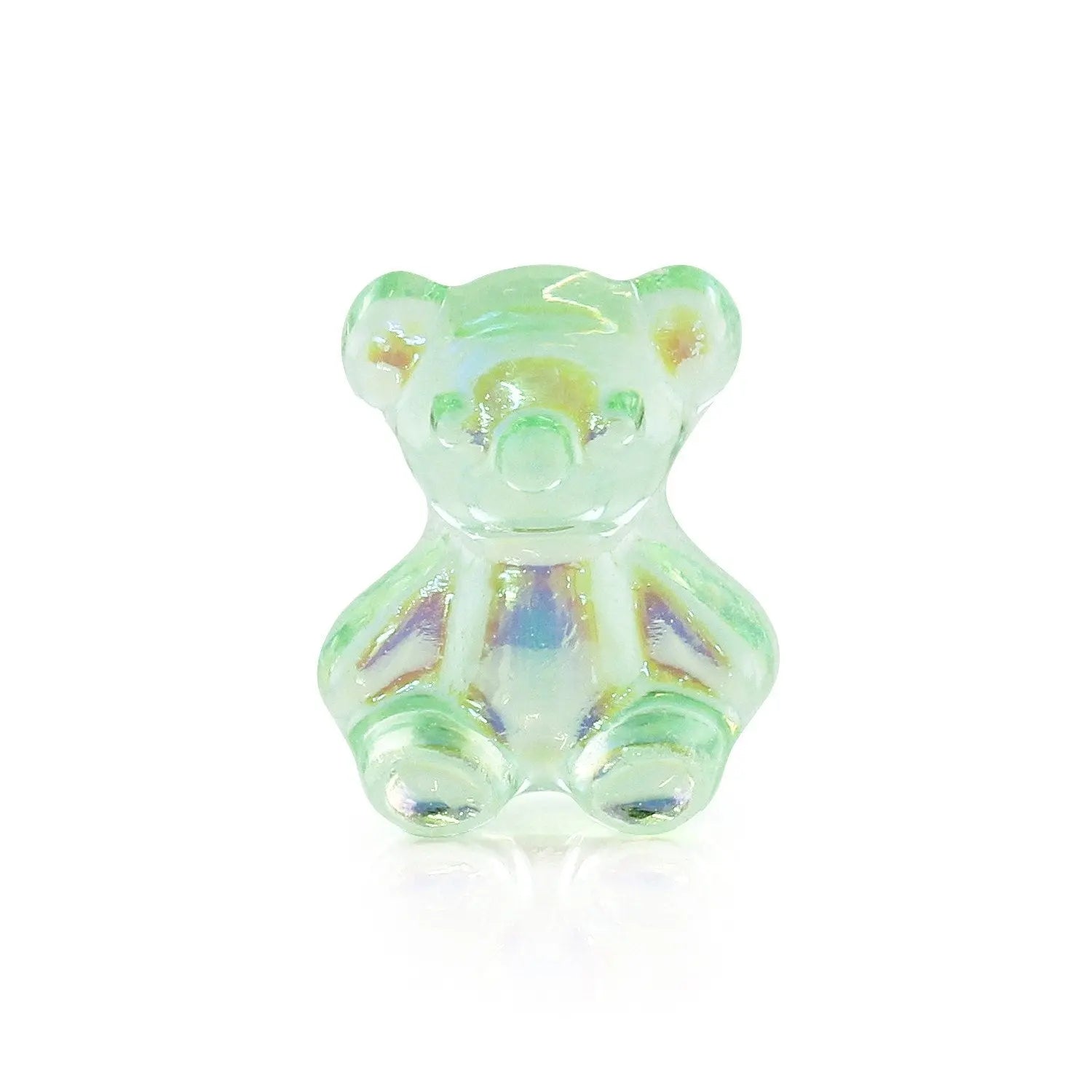 Pot of 5 Charms - Green Teddybear   Naio Nails