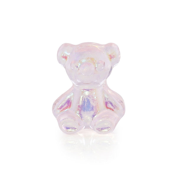 Pot of 5 Charms - Pastel Pink Teddybear