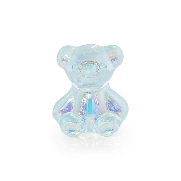 Pot van 5 Charms - Babyblauwe Teddybeer