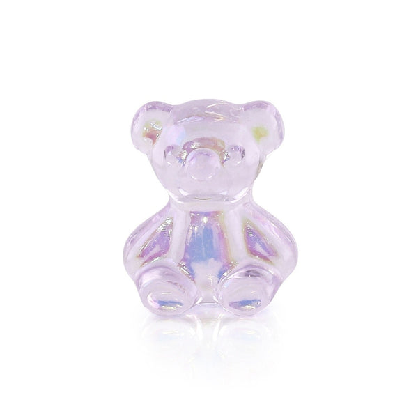 Pot of 5 Charms - Lilac Teddybear