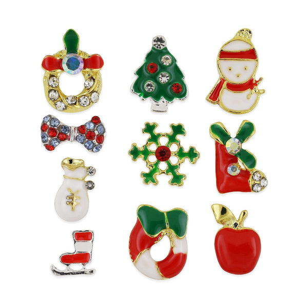 Pot van 10 Charms - Kerstassortiment - 001