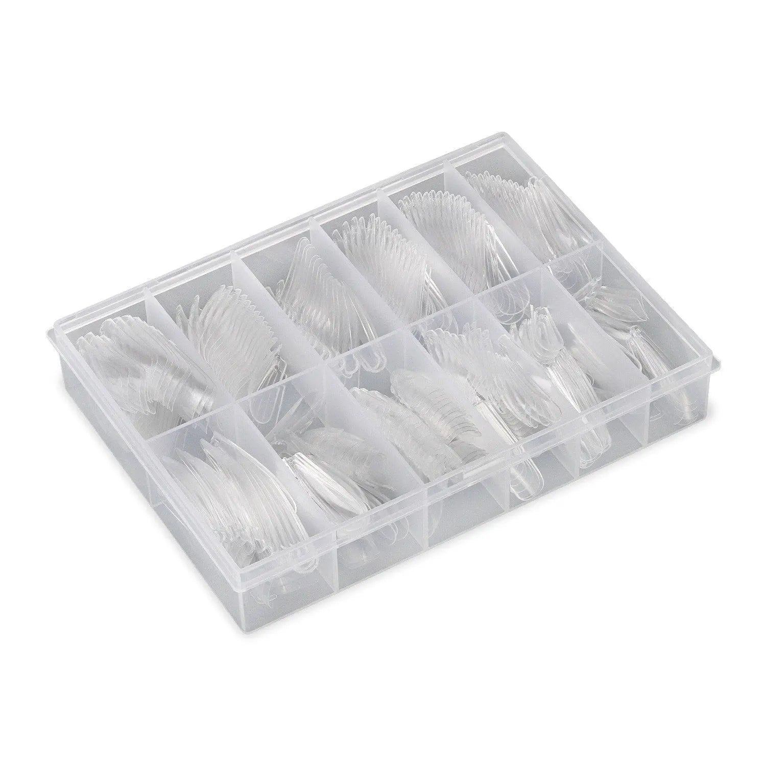 Full Cover Long Ballerina - Clear Nail Tips - 360 Tips   Naio Nails