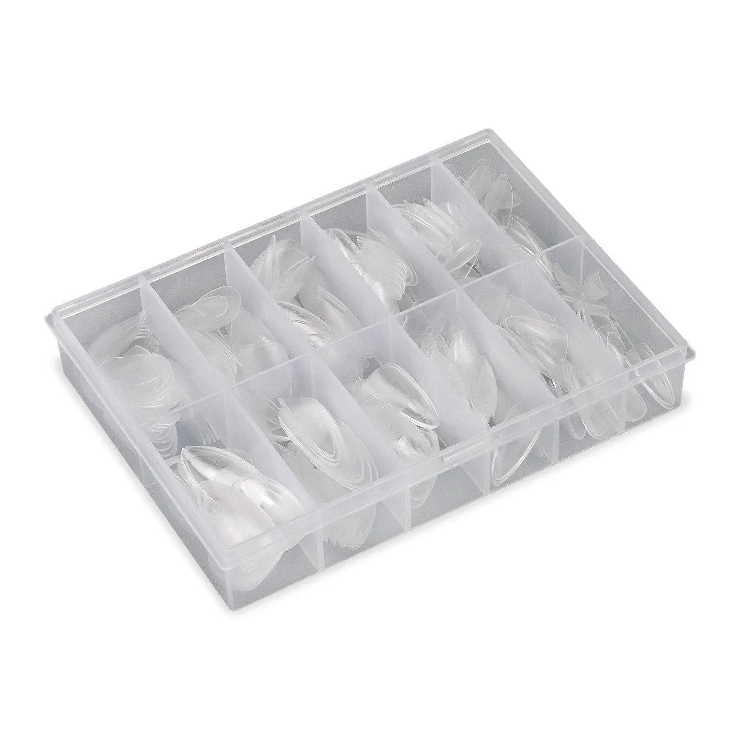 Full Cover Almond - Clear Nail Tips - 360 Tips   Naio Nails