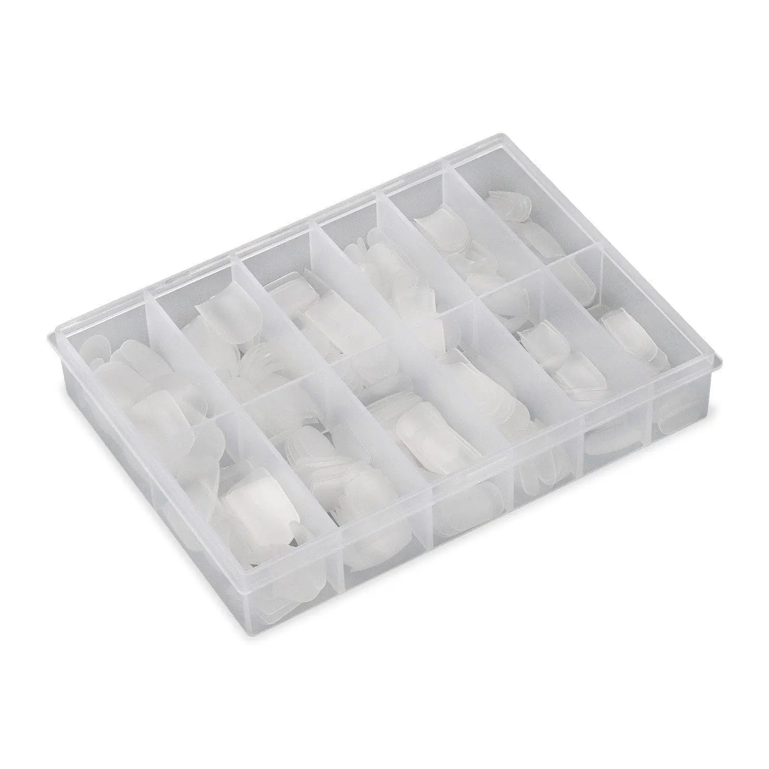 Full Cover Classic Square - Matte Clear Nail Tips - 360 Tips   Naio Nails
