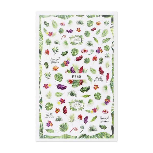 Sticker Sheet - Tropical Garden