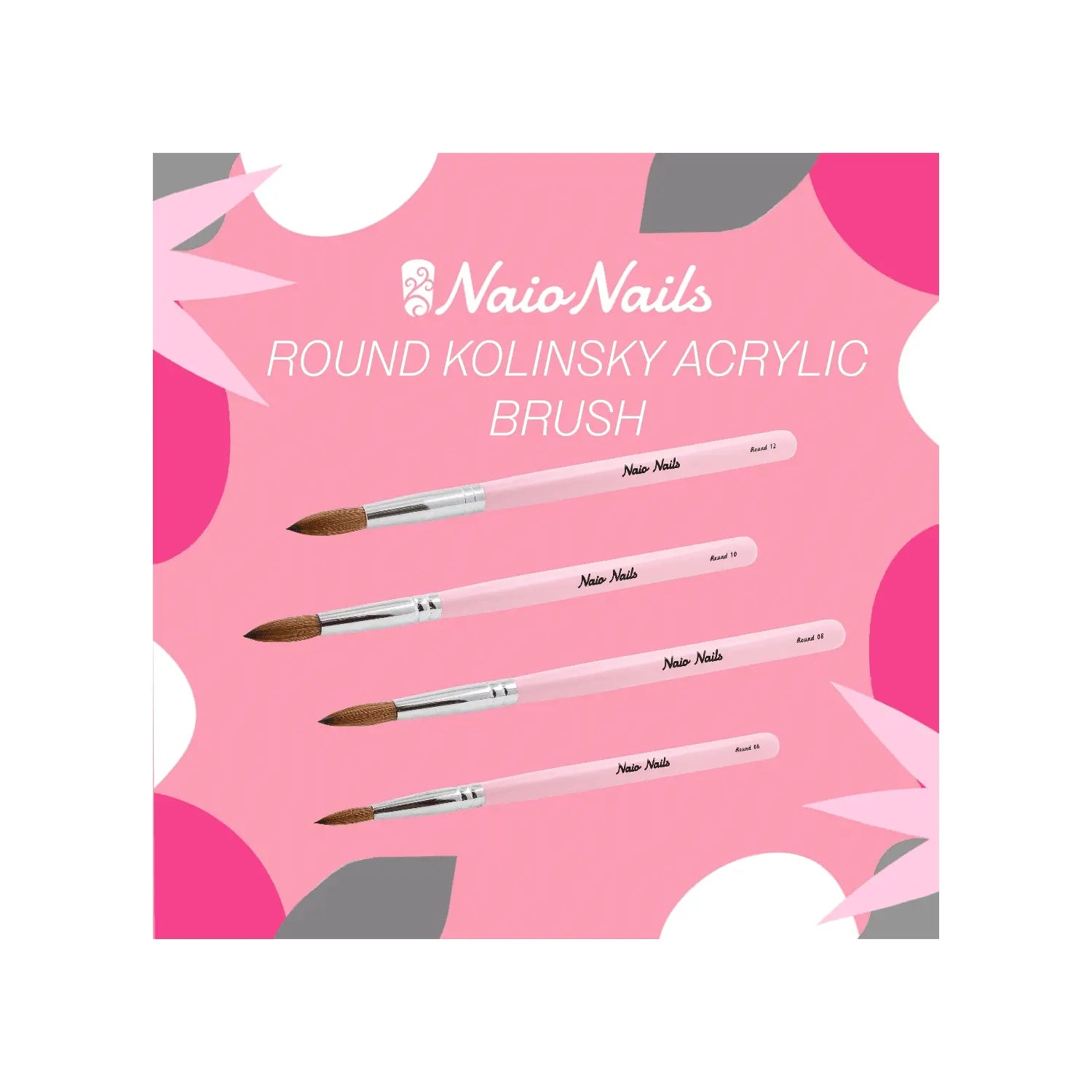 Kolinsky Acrylic Brush - Oval Sharp   Naio Nails