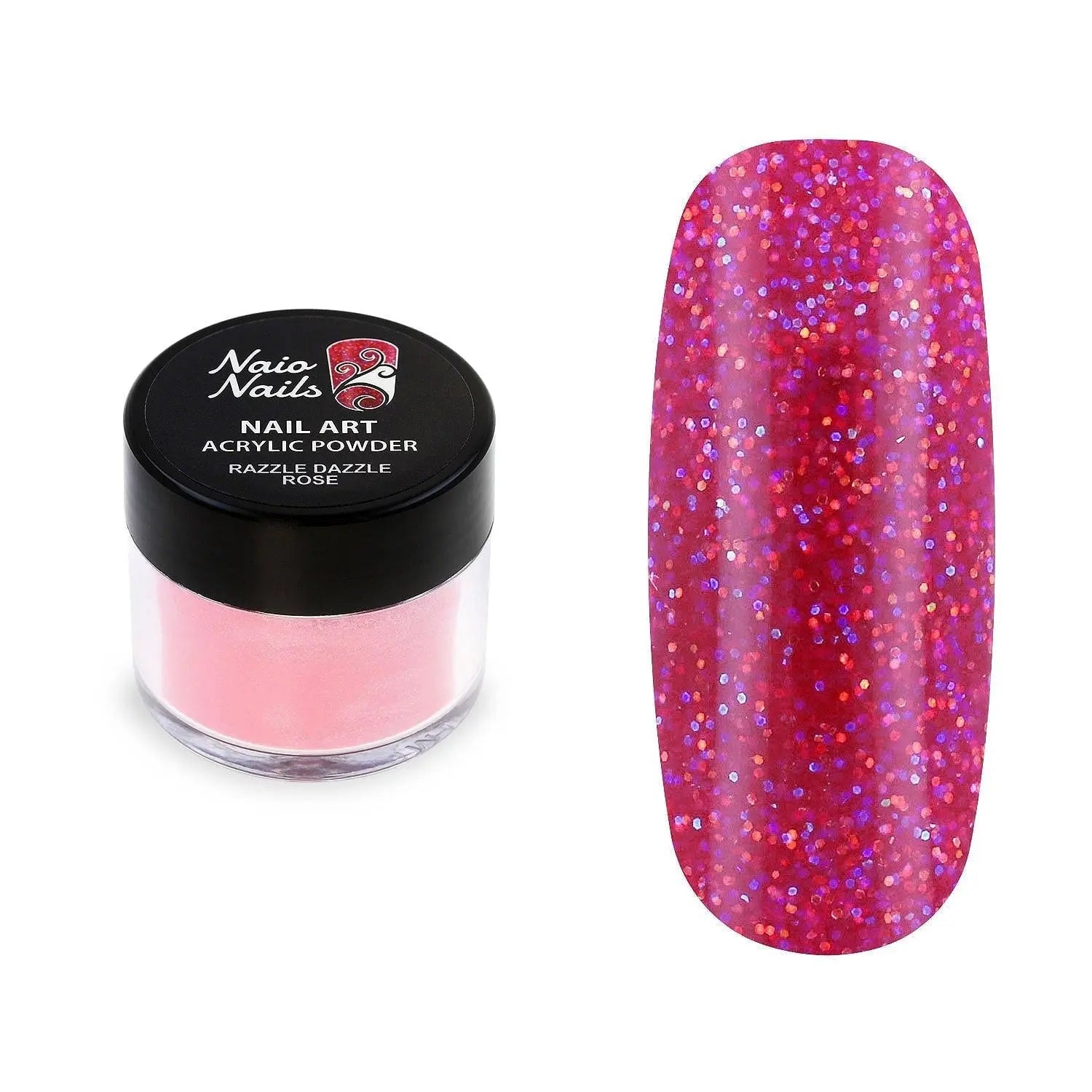 Razzle Dazzle Rose Shimmer Acrylic Powder - 12g   Naio Nails
