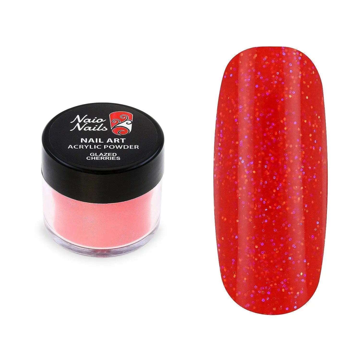 Glazed Cherries Shimmer Acrylic Powder - 12g   Naio Nails