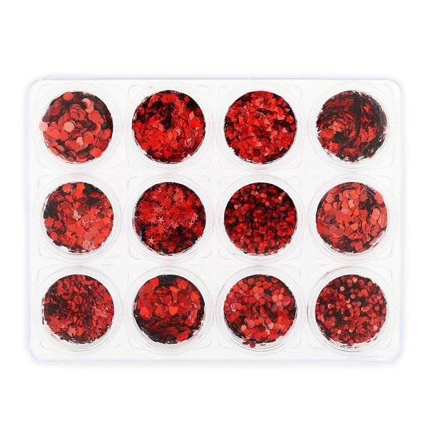 Glitter Set - NGS-003 - Chunky Red Shapes