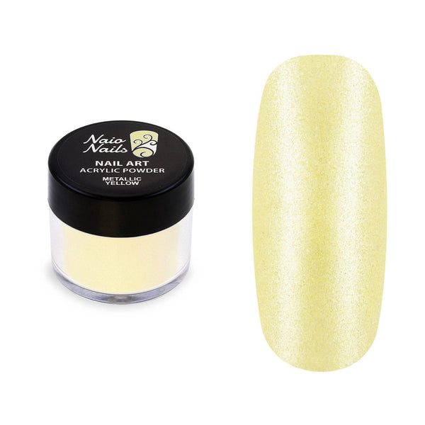 Metallic Yellow Acrylic Powder - 12g