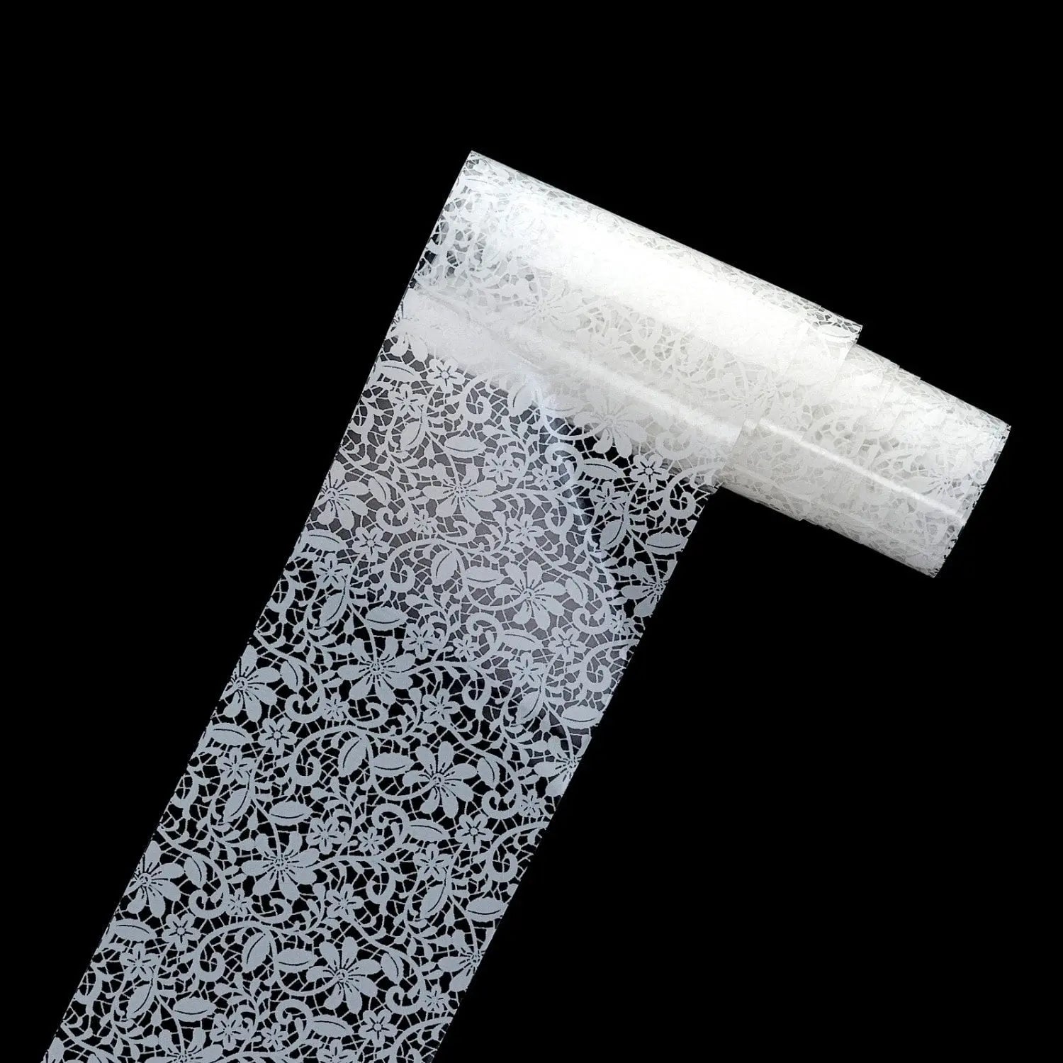 NFS-002 Black & White Lace - Transfer Foil Set   Naio Nails