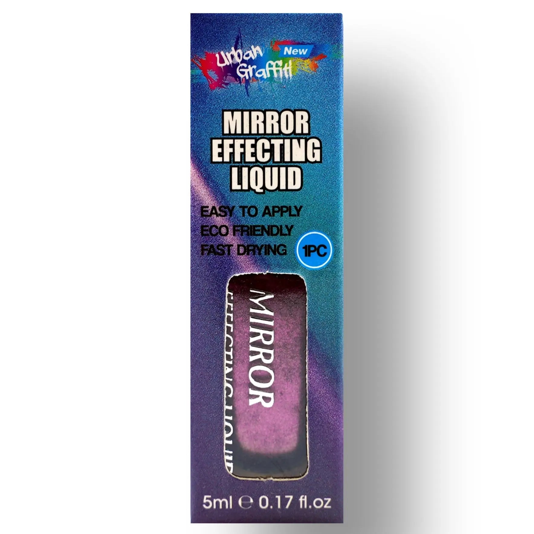 Urban Graffiti 5ml Mirror Effecting Liquid Chrome 19 - TOXIC BLUSH   Naio Nails