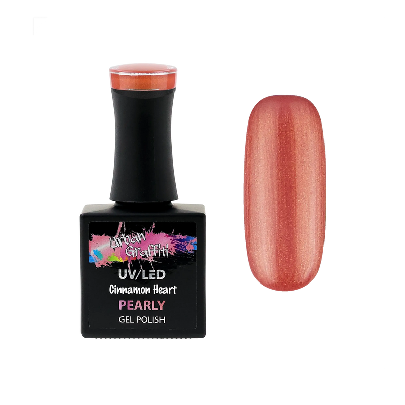 Cinnamon Heart - UGGP-A0904 Urban Graffiti Czerwono-Pomarańczowy Perłowy Lakier Żelowy 15ml