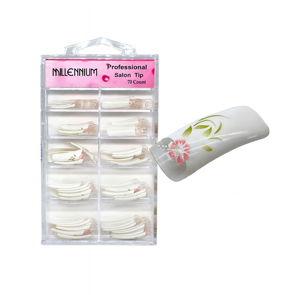 Millennium Professional Salon Tips - Floral (70 Count)
