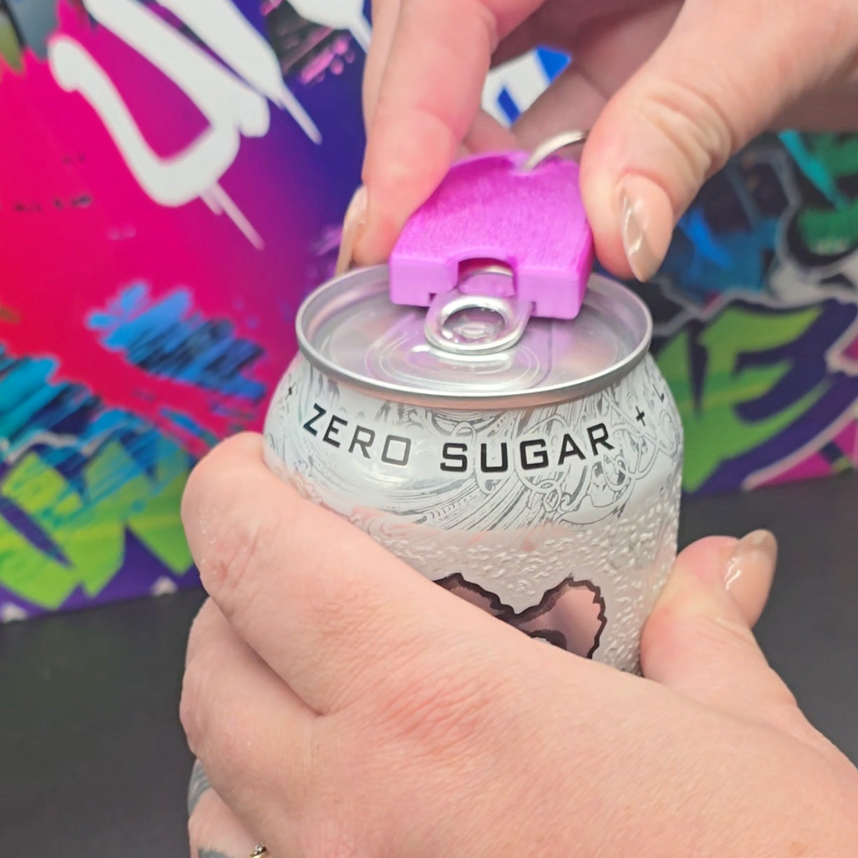 Urban Graffiti Nail Saver Keyring