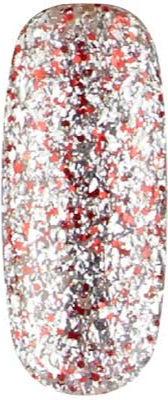 Apollo - UGGP-A0907 Urban Graffiti Czerwony i Srebrny Brokatowy Lakier Hybrydowy 15ml