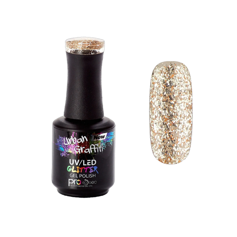 King Tut - UGGP-A0915 Urban Graffiti Złoty Brokatowy Lakier Żelowy 15ml