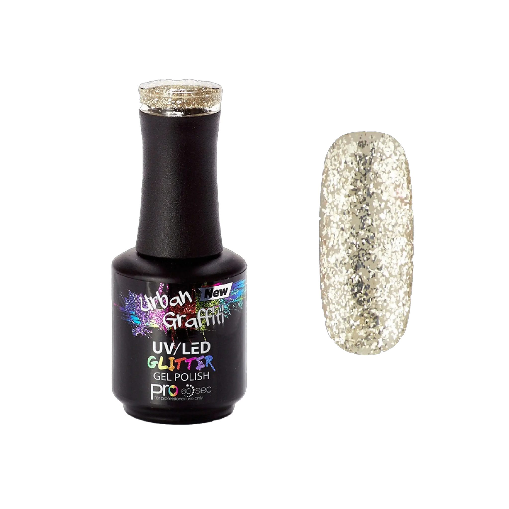 Midas Touch - Gold Glitter Gel Polish Urban Graffiti 