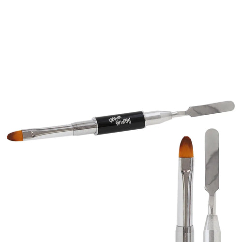 Urban Graffiti Acrygel Dual Tool i szpatułka z pędzelkiem. Opanuj aplikację hybrydowego żelu dzięki ostatecznemu rozwiązaniu 2 w 1.
